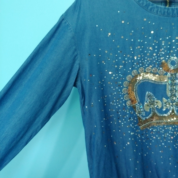 Juicy couture sequins long sleeves top - Picture 6 of 14